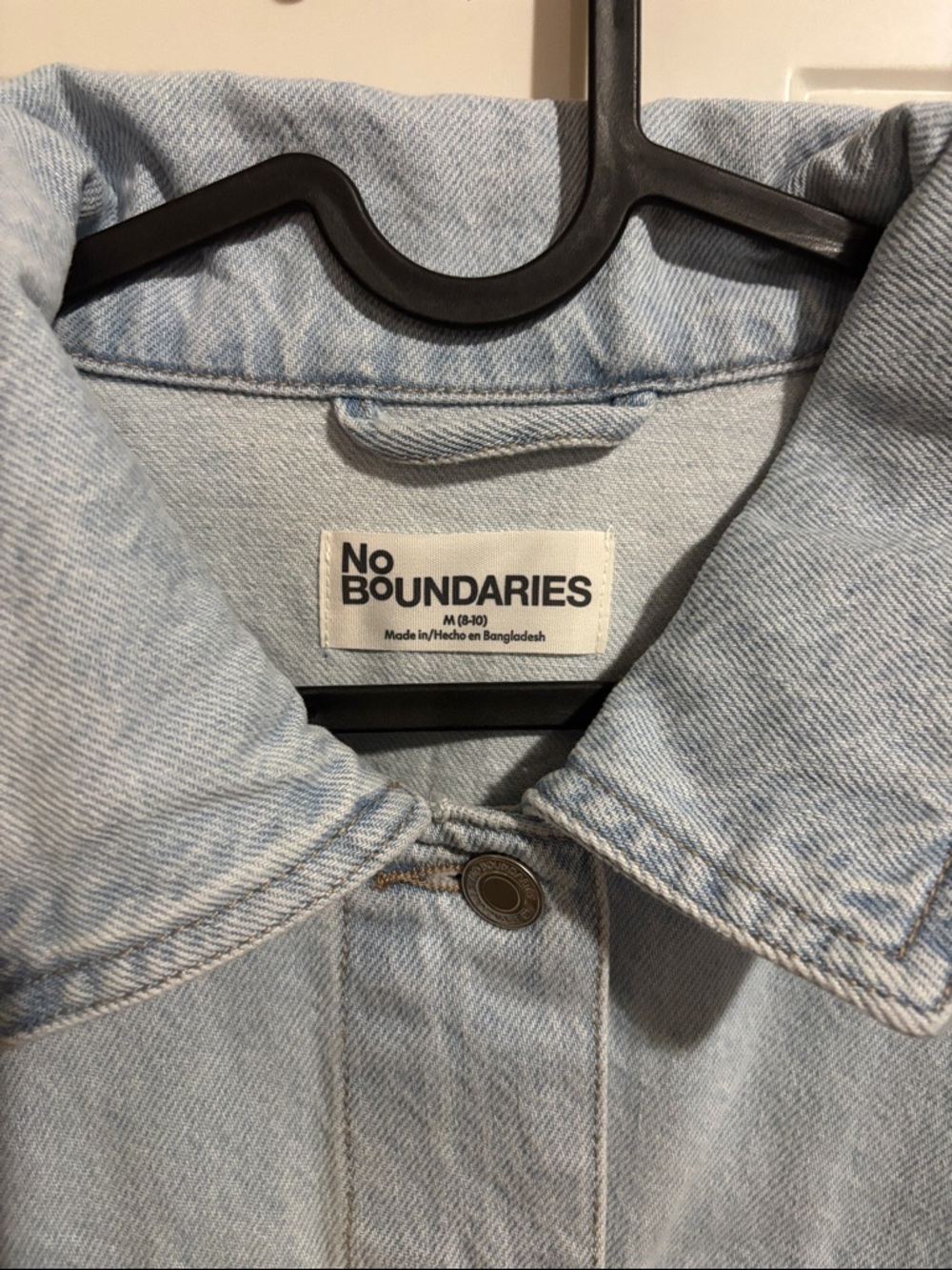 No Boundaries Light Blue Denim Jacket - Picture 2 of 6